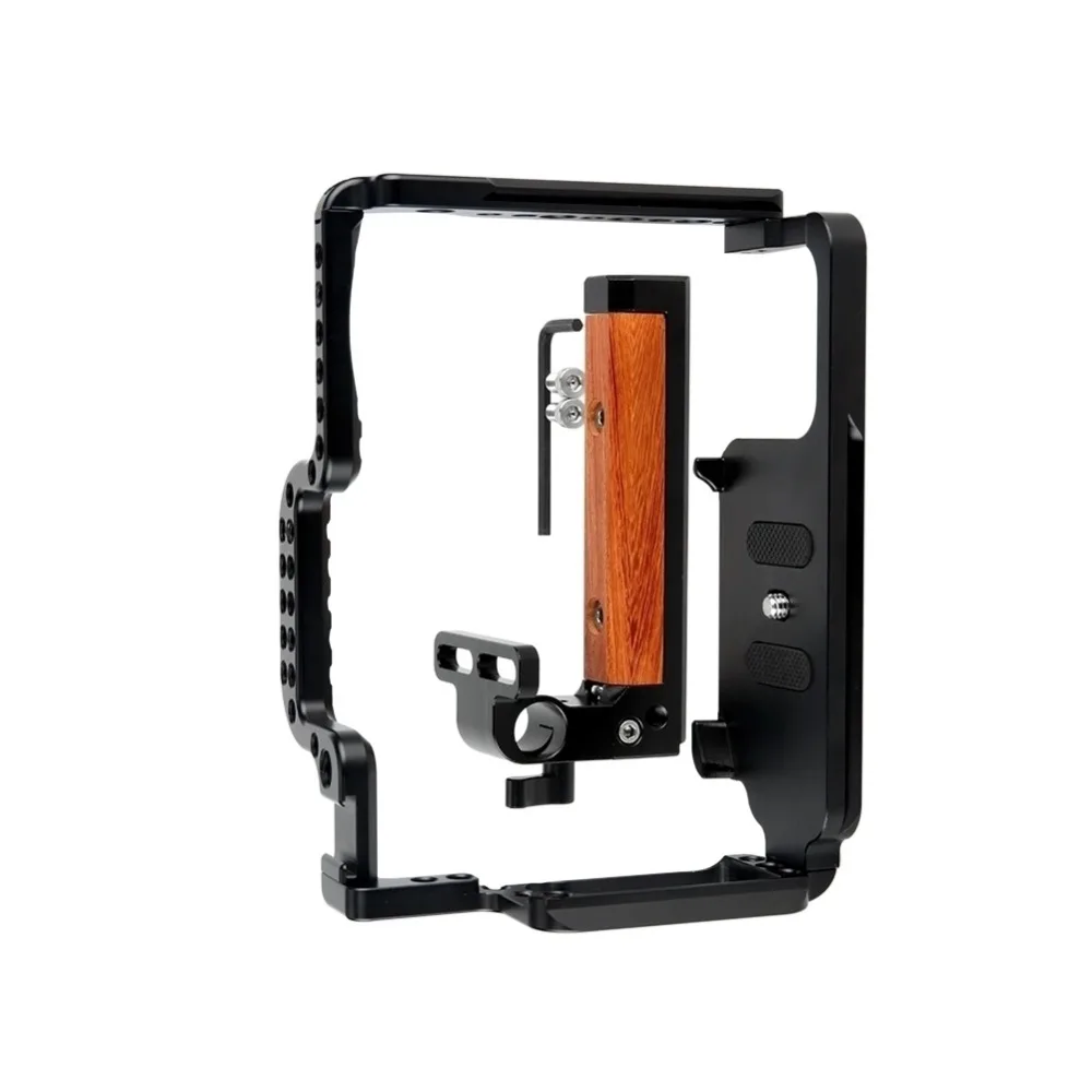 NICEYRIG Máy Ảnh Cage cho Canon EOS 5D Mark II III IV Máy Ảnh DSLR Cage cho Canon 5Ds 5D Mark IV III II Bằng Gỗ Xử Lý Hàng Đầu Rig