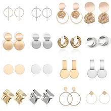 Big Geometric Round Earrings for Women #2