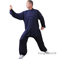 Tuta estiva in cotone Tai chi arti marziali cinesi uniformi Kung fu Wushu Qigong Wing Chun Clothes