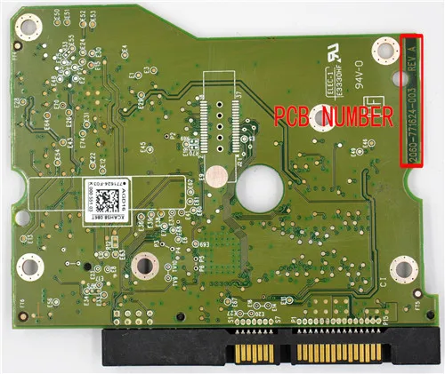 Imagem -03 - Hdd Digital Ocidental Pcb 2060771624003 Rev a 2060 771624 003 771624-a03-f03 2061-771624-a03 Wd1002faex Wd1502faex