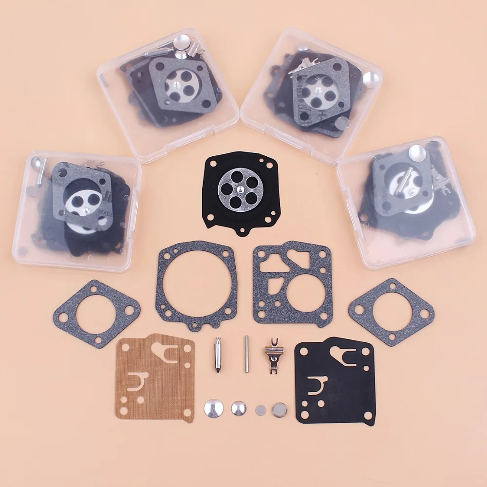 5Kit/مجموعة Carburettor Carb الحجاب الحاجز طقم تصليح ل Tillotson RK-23HS RK23HS Husqvarna 266 268 272 288 480 بالمنشار