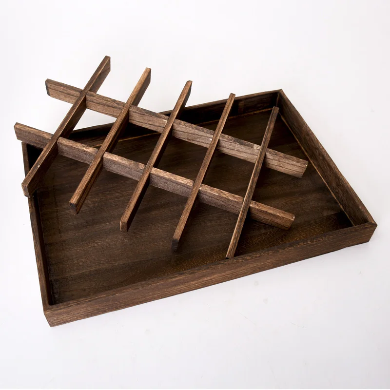 Top New Arrival Wooden Jewelry Tray Jewelry Organizer Bangle Earrings Bracelets Choker Necklaces Pendants Storage Vintage Plate