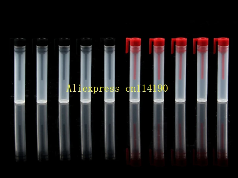 5000pcs/lot Black red colors 2ML Mini Perfume Sample Vial Perfume bottle Plastic Vial , 2CC Test Bottle Empty Refillable Bottles