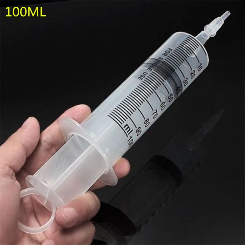 100ml / 150ml Reusable Big Large Hydroponics Plastic Nutrient Sterile Health Measuring Syringe Tools CZL8277