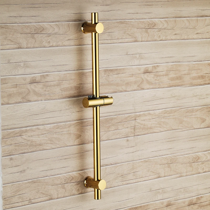 

Gold plated Stainless steel Shower Slide Bar for Bathroom with Adjustable Handheld Shower Holder Wall Mount