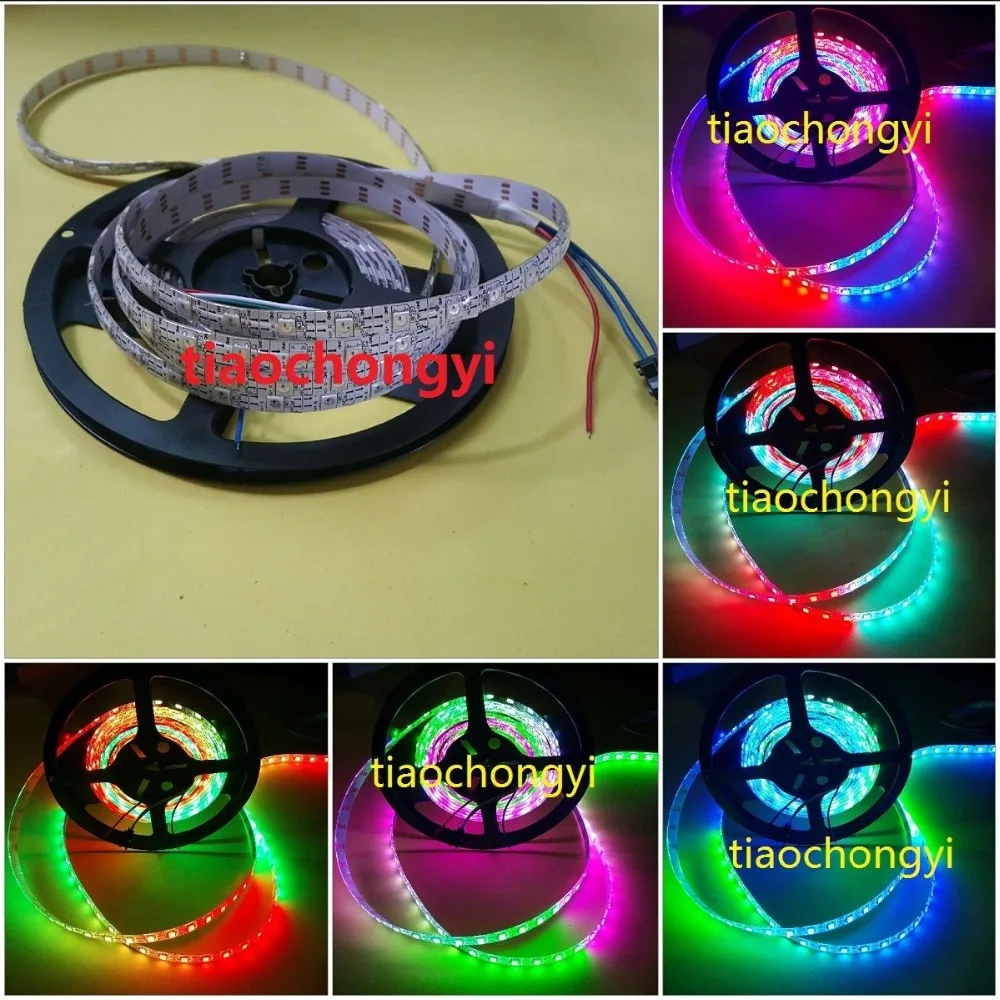 

5M 300LED WS2812B 5050 RGB 5V Epoxy LED Strip Light Individual Waterproof IP65