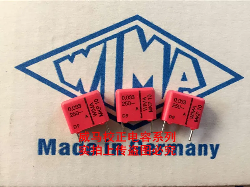 

2019 hot sale 10pcs/20pcs German capacitor MKP10 250V 0.033UF 250V 333 33nf P: 10mm Audio capacitor free shipping