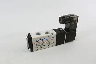 

4V110-06 AC 110V Solenoid Air Valve 5port 2position BSP QC