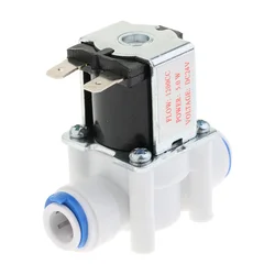 Válvula Solenoide de agua de 3/8 pulgadas, 24V, N/C normalmente cerrada, flujo ajustable, utilizada para sistemas de ósmosis inversa