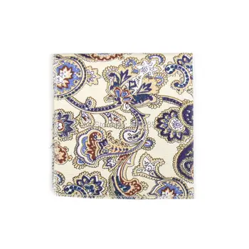 Hooyi lenço masculino de algodão estampado, lenço quadrado de bolso floral