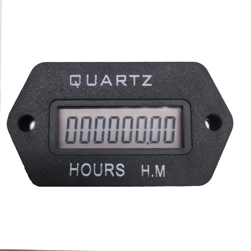 Accumulate Timer Counter 999999.59 Snap in Vehicle Boat Truck Motorcycle LCD Digital Hour Meter for Generator DC 6-36V HM1001