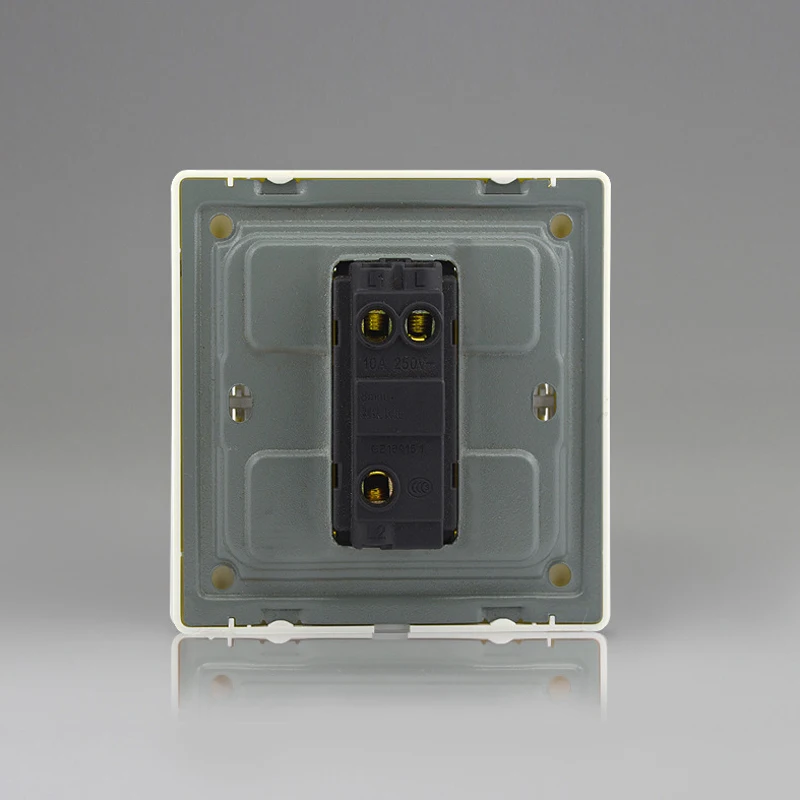 1/2/3/4 Gang 2 Way Push Button Switch Panel Wall Interruptor White PC Frame Panel Light Switch On/Off Wall Switch Controller