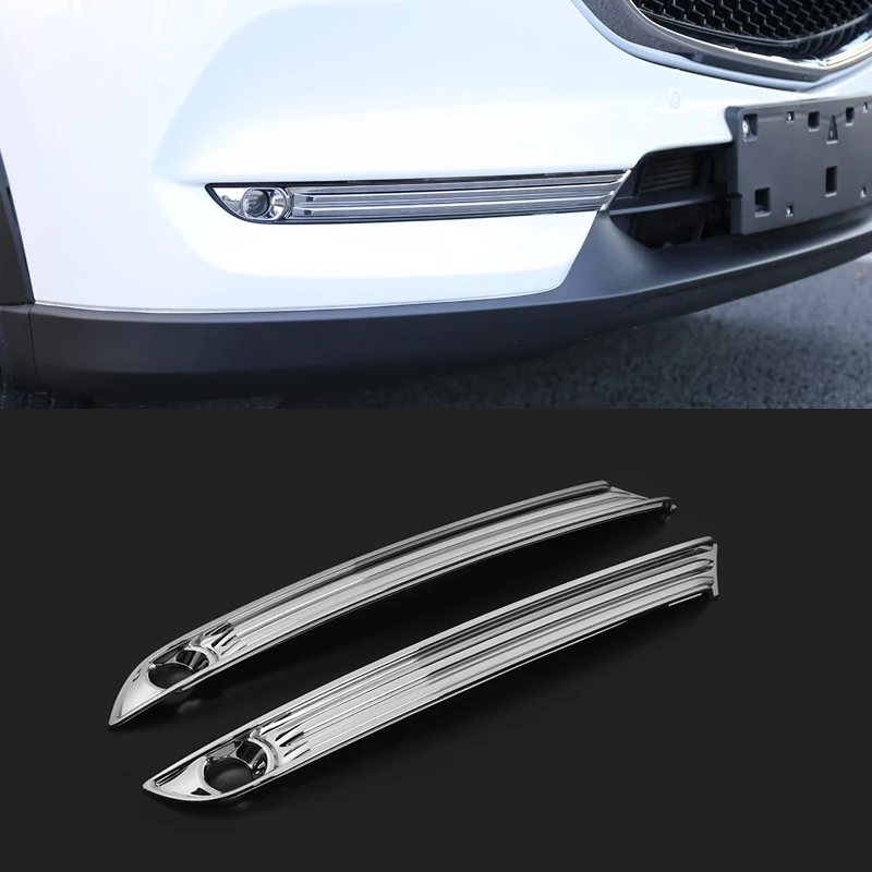 

ABS Chrome Car Front Fog Lamp Light Cover Trims For Mazda CX-8 CX8 2017 2018 2019 Car Styling Accessories