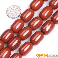 13x18mm Column Barrel Natural Red Jaspers Stone Prayer Buddha Beads DIY Loose Beads For Jewelry Making Strand 15 Inch Wholesale