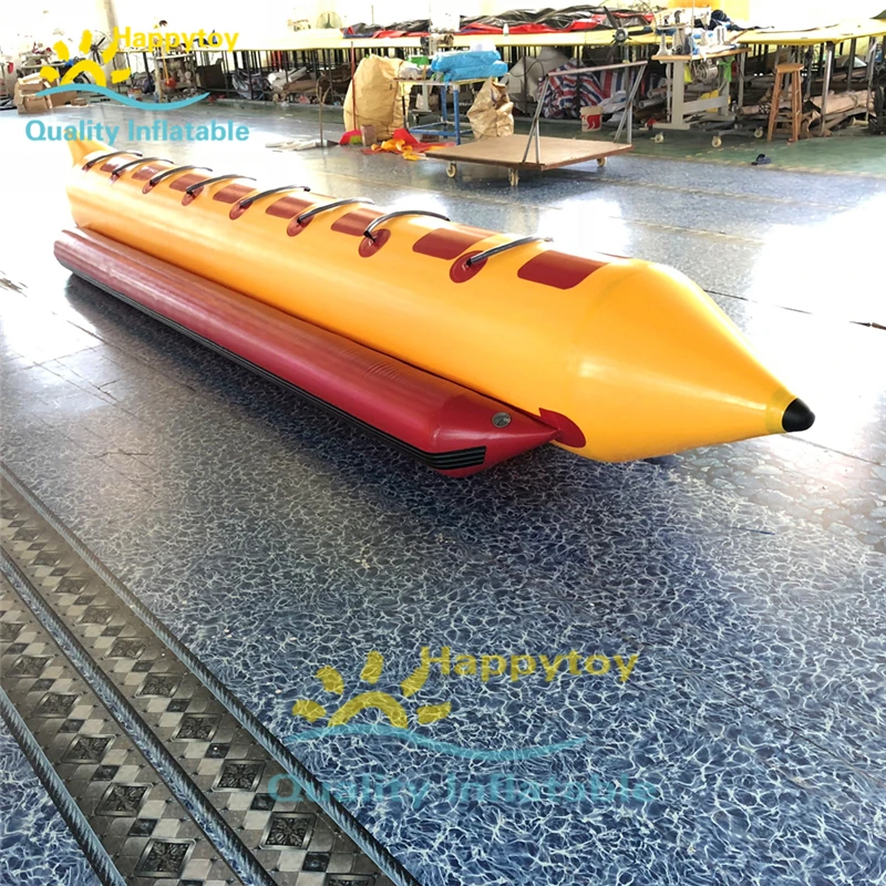 8 Person Inflatable Fly Fish Water Sports Commercial Inflatable Banana Boat Towable Tube For Skiing On Water