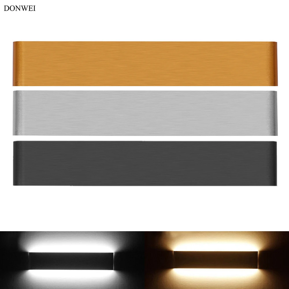 DONWEI Indoor Up and Down LED Wall Light Bedside Lights Simple Style 4W 8W 14W 20W Background Wall Decorative Wall Lamp