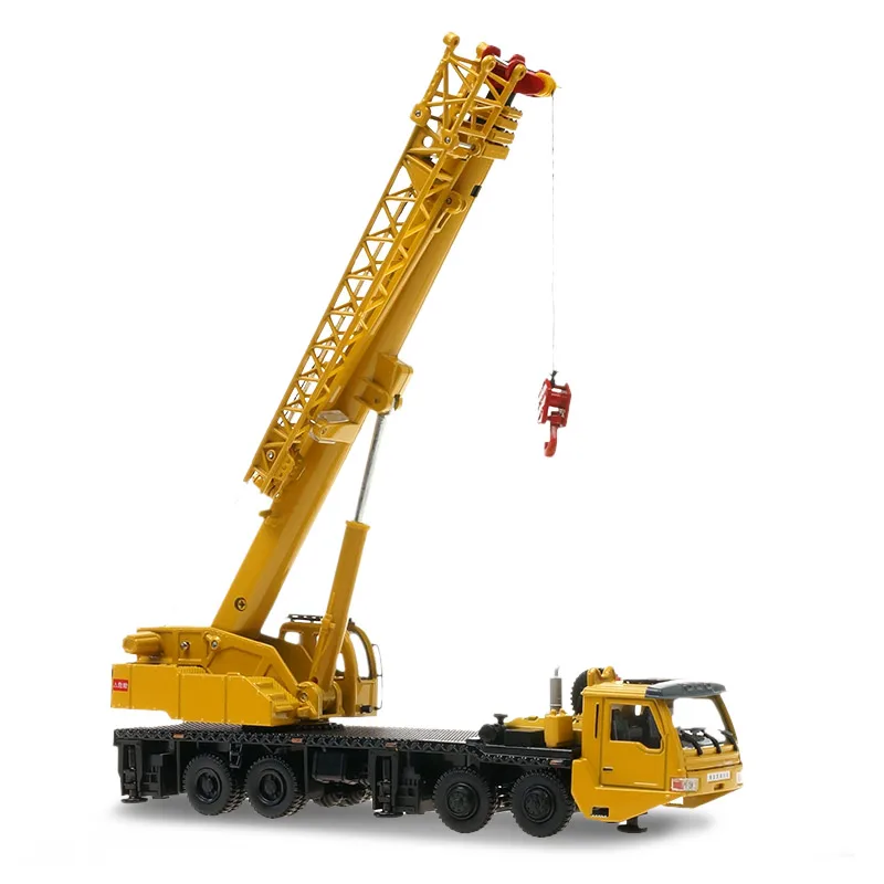 KAIDIWEI 1:55 Lifting Crane Vehicle Hoisting Crane Vehicle Model Pull Back Car Machine Kids Toys Gift