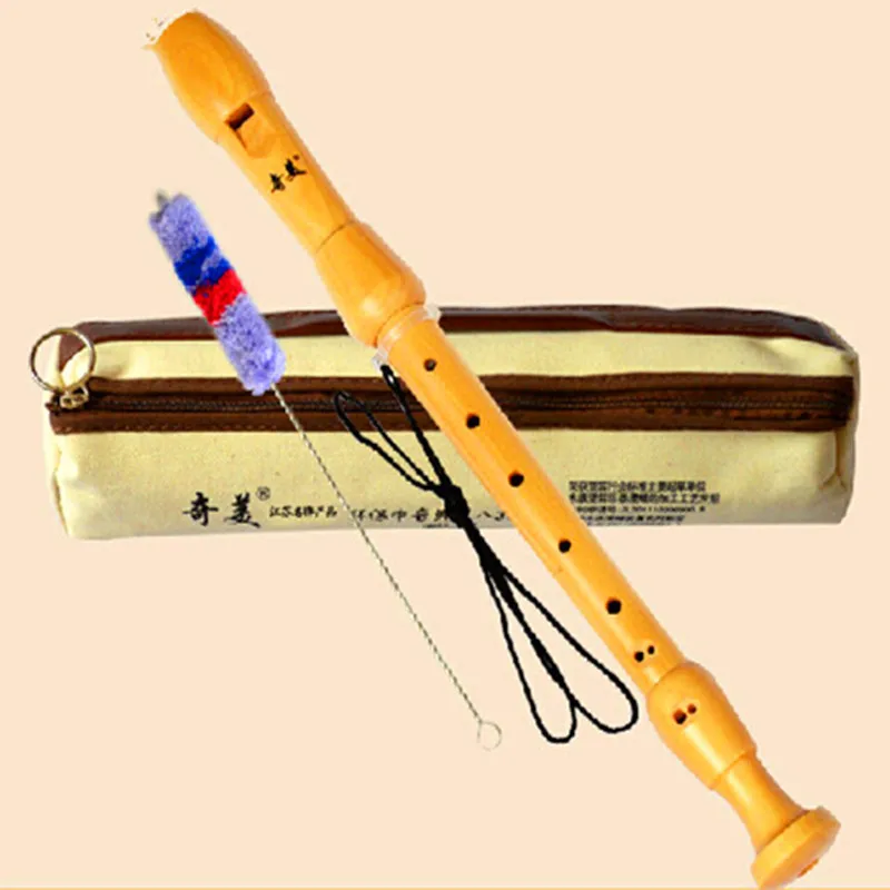 Qimei 8 Holes Alto F Maple Wood Flute German Style Recorder English Style Chinese Dizi Musical Instruments Clarinet QM8A-30B 31G