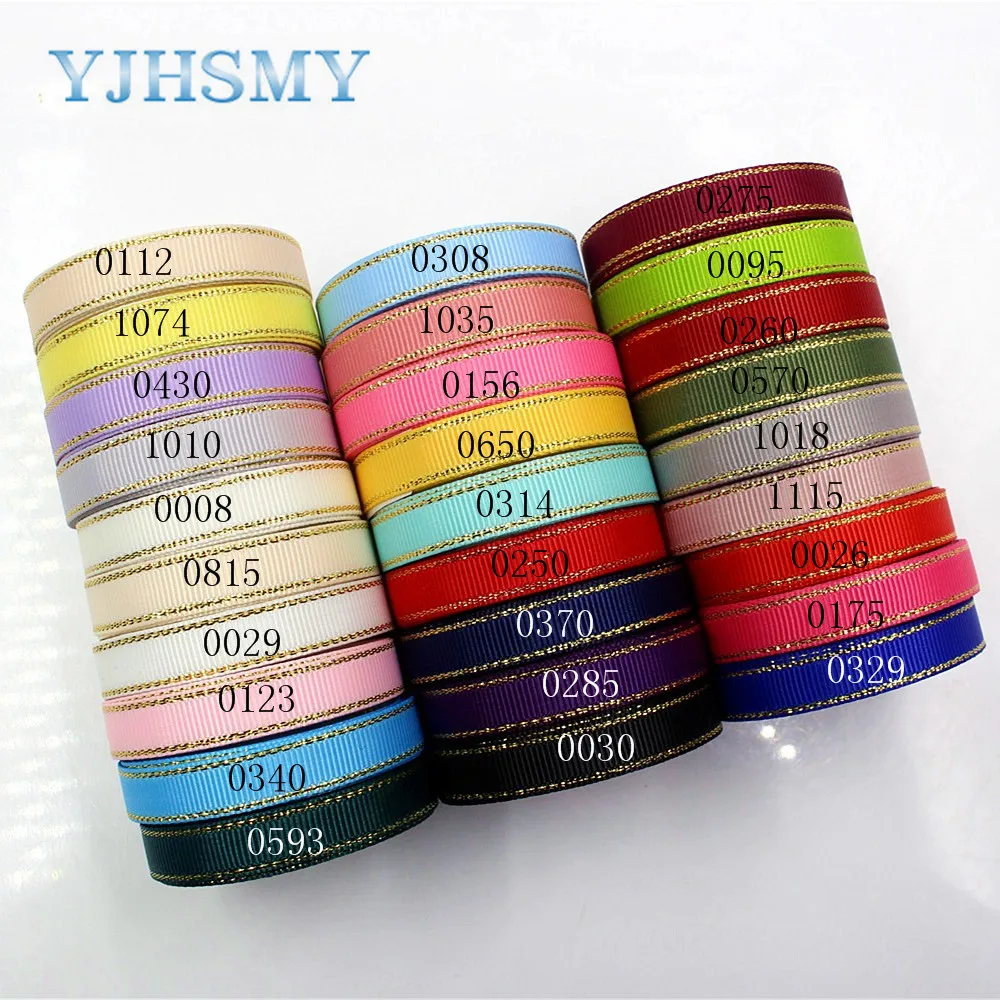 YJHSMY 1712261 10 mm 10 yards Phnom Penh double-sided ribbon Thermal transfer Printed grosgrain Wedding Accessories DIY material