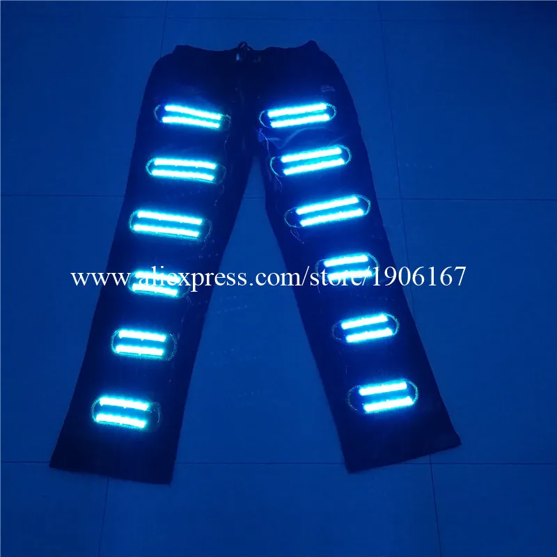 Colorful Led Luminous Stage Dance Clothes RGB Led Light Up Pants Party Supplies