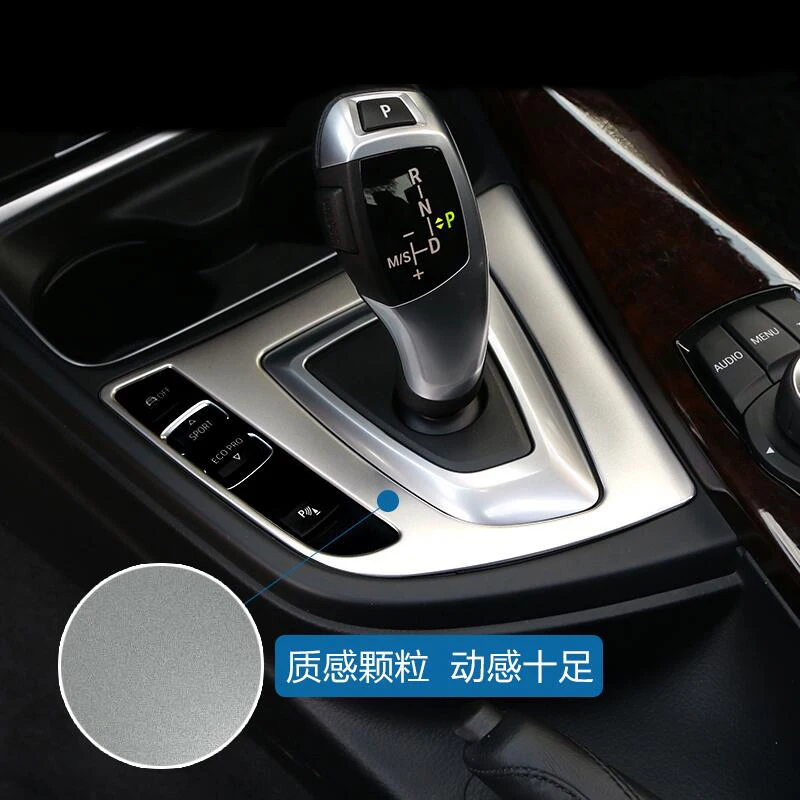 Car Inner Center Control Gear Shift Panel Decorative Sticker Cover Trim For BMW 3 4 Series 3GT F30 F31 F32 F34 F36 Accessories