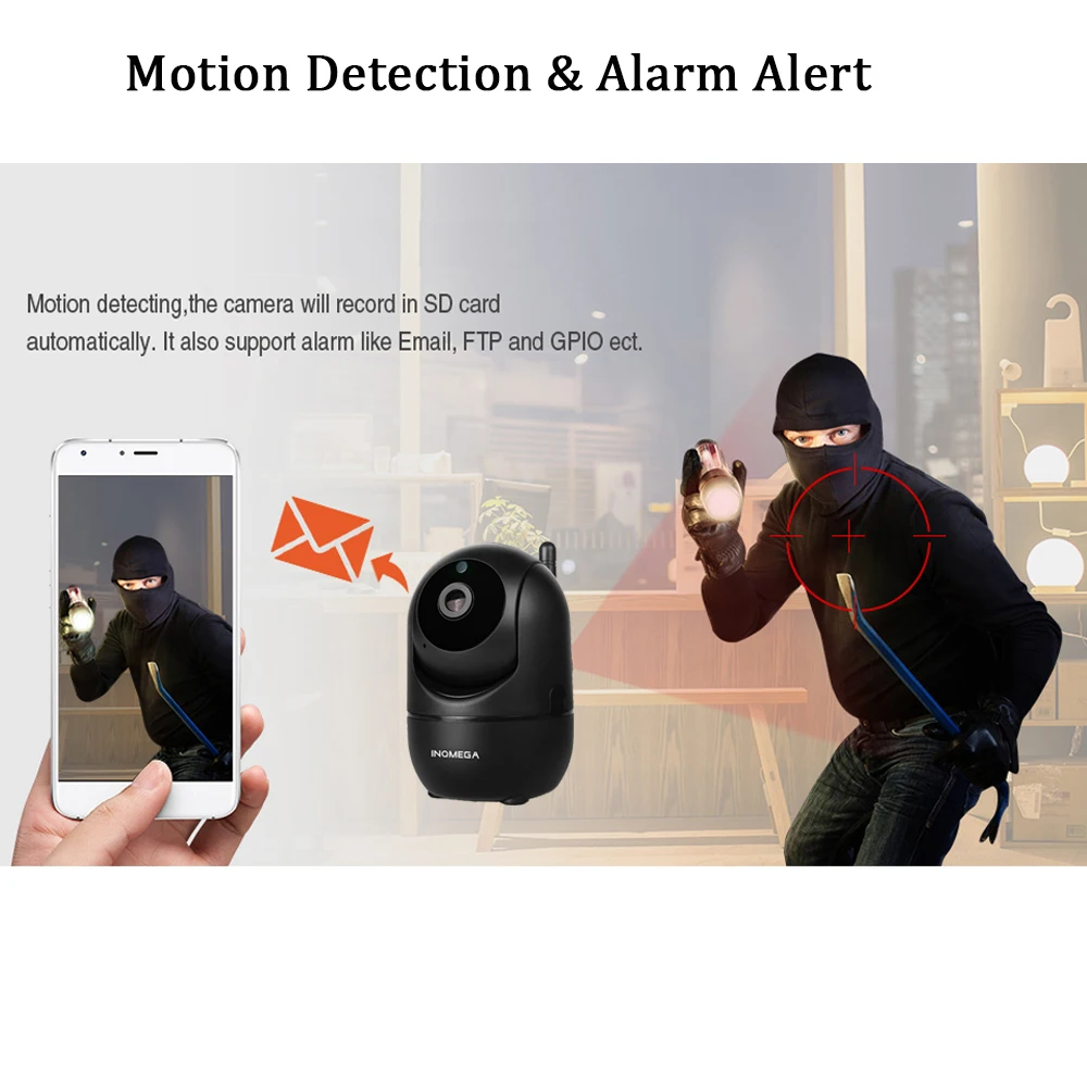 INQMEGA 2MP Cloud Wireless IP Camera Intelligent Auto Tracking Of Human Home Security Surveillance CCTV Network Wifi Camera TUYA