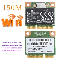 Adaptador de tarjeta inalámbrica, WiFi, WLAN, PCI-E, 150M, para Atheros AR5B125, SPS 675794-001, HP PN 670036-001