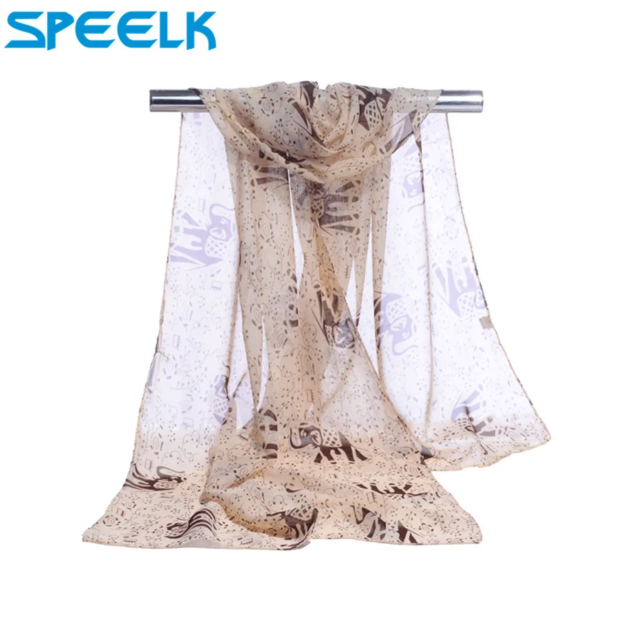 Western Style Leopard Scarf Women  Chiffon Scarves Femme Thin Shawls And Wraps  Flower Foulard  Hijab Stoles Dropshipping