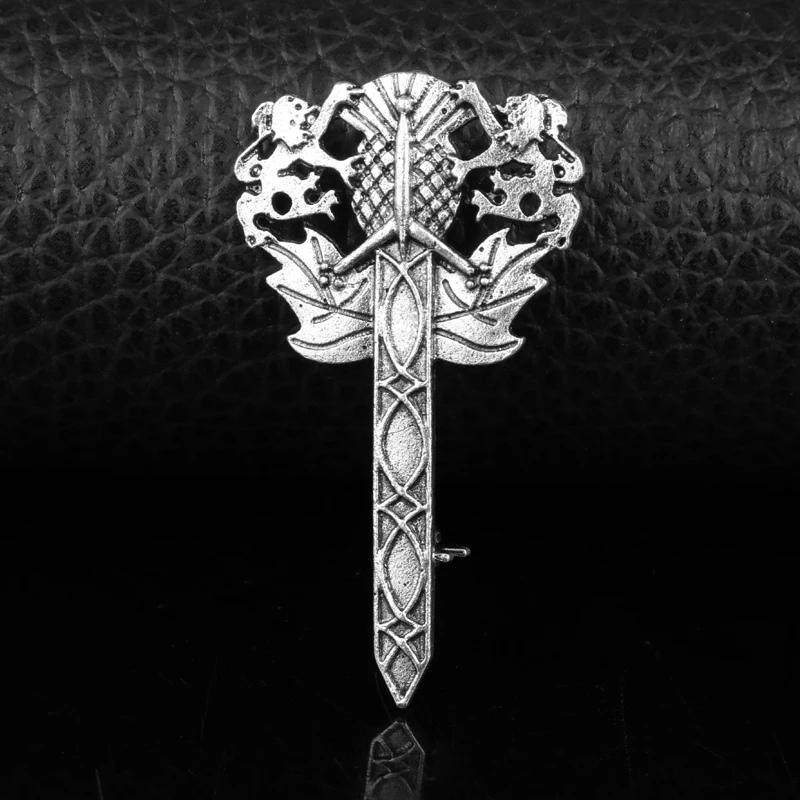 dongsheng Scotland Thistle Sword Brooches Pins Fashion Outlander Jewelry National Flower Brooches For Men Women Cosplay Gift-40