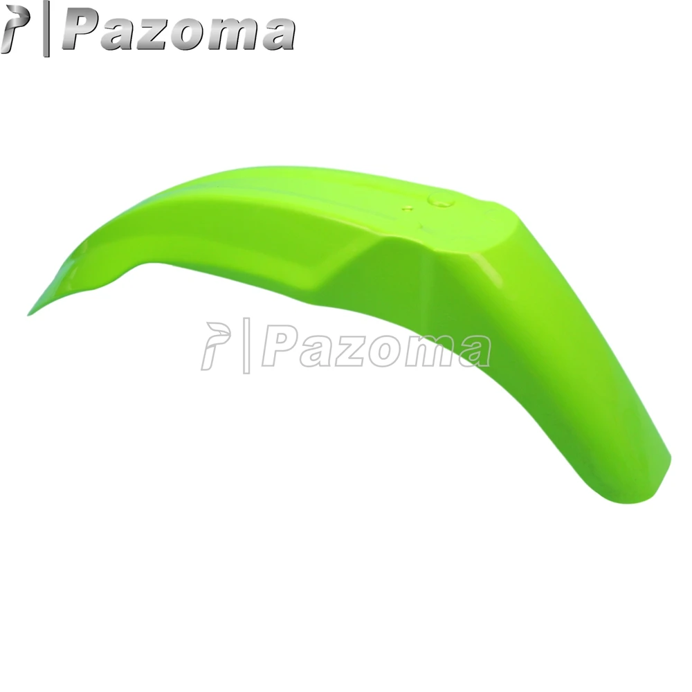 PAZOMA Green Motorbike Supermoto Universal Front Fender Mudguard for Kawasaki KX125 KX250 KX500 KDX200 KDX220 KX85 KX65 KX100