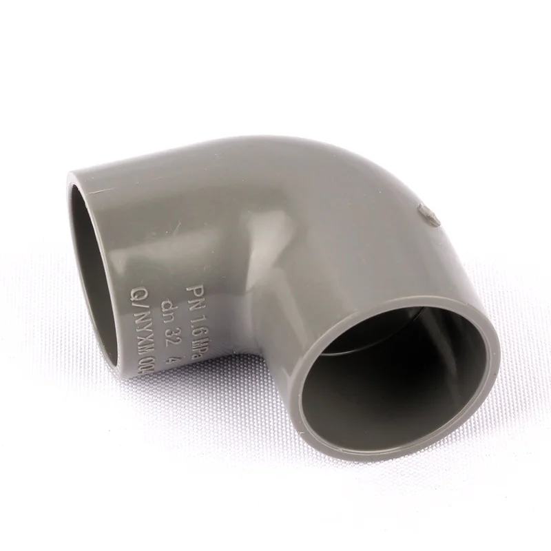 PVC Hose 90 Degree Elbow Connector for Garden, Micro Drip Irrigation, Watering System, Pipe Parts, 32mm, 2Pcs