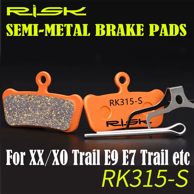 2 PAIRS SEMI METALLIC BICYCLE DISC BRAKE PADS suit For XX,XO Trail,E9 Trail,E7 Trail, Guide Disc Brake Set FREE SHIPPING