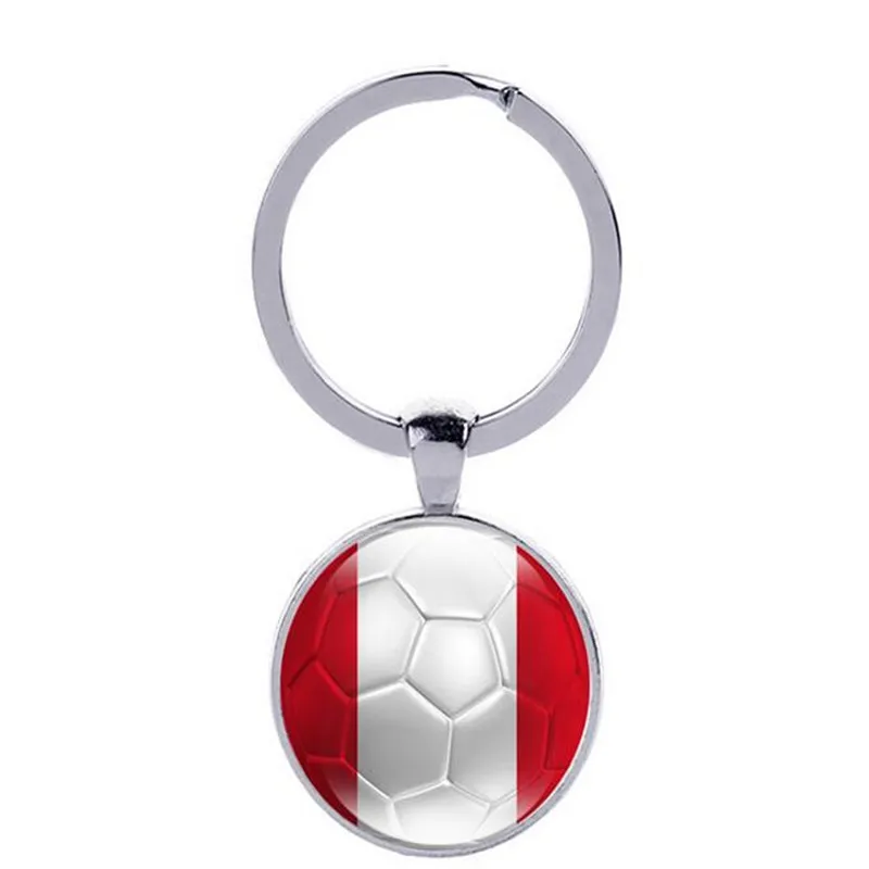 10 x New 2018 World Flags Football Car Keychain Keyring For Saudi Arabia  Senegal Tunisia Sweden Peru Flag