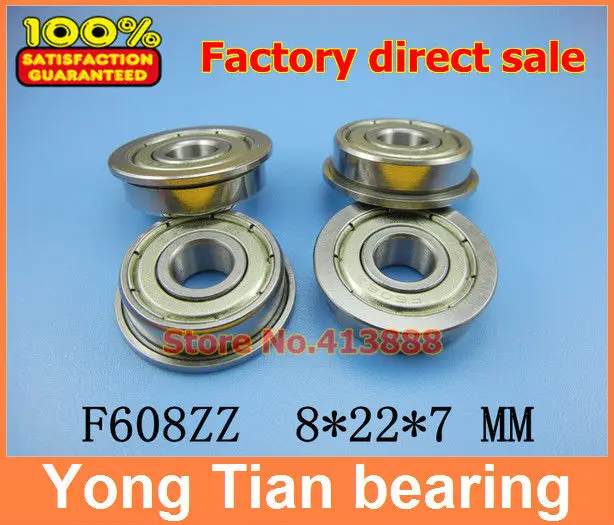 

10pcs Stainless Steel Flange High Quality ABEC-3 Ball Bearing SF608zz SF608 SF608-2z SF608-2RS 8*22*7 MM