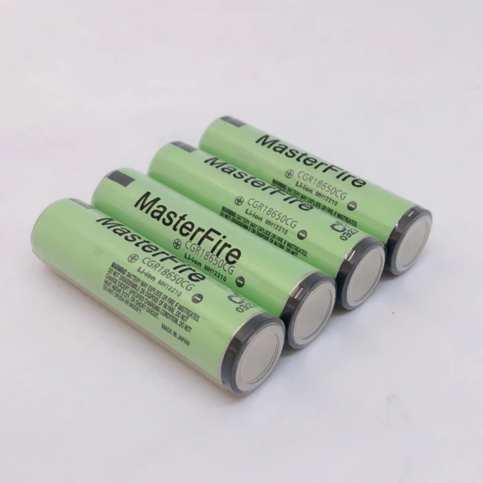 MasterFire 10 ชิ้น/ล็อตป้องกันเดิม CGR18650CG 2250mAh 3.7V 18650 แบตเตอรี่แบตเตอรี่ลิเธียมแบบชาร์จไฟได้เซลล์ PCB