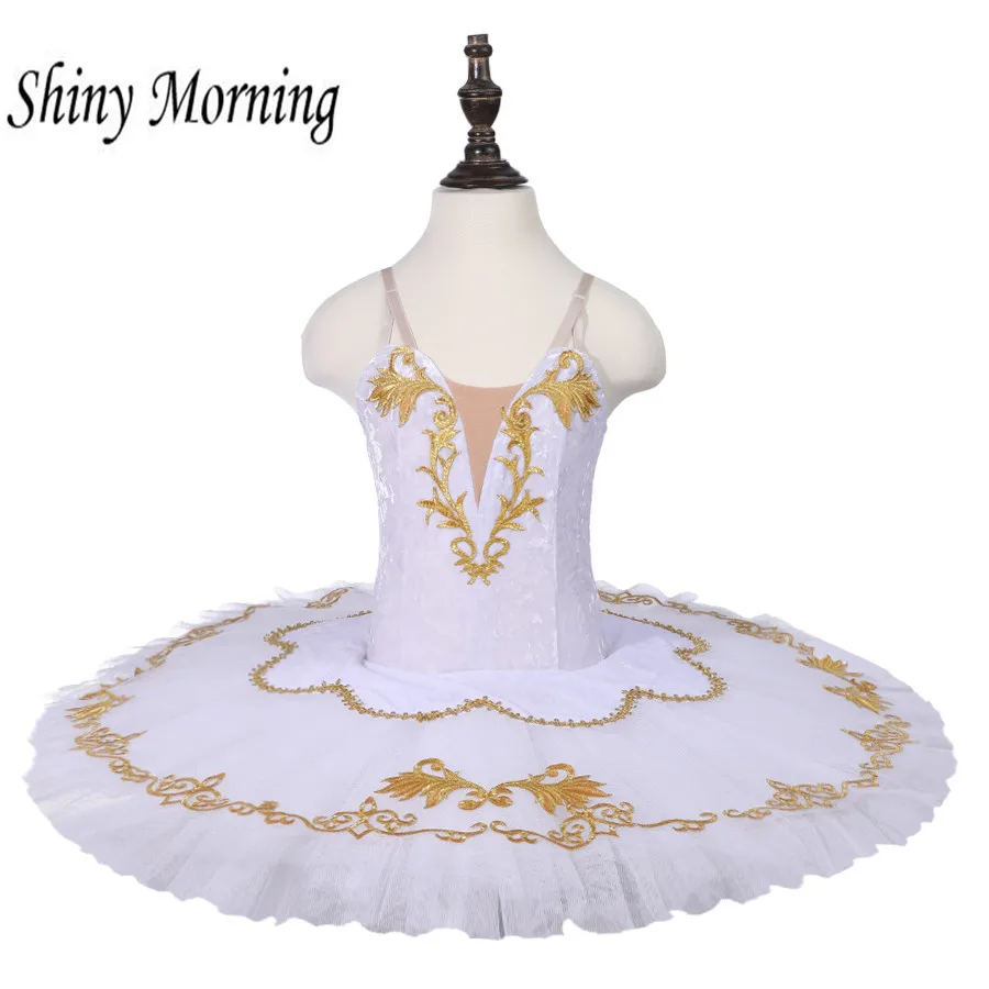 

Fairy Tutu Professional Ballet Tutus Women Nutcracker Ballet Costume Custom Made Ballet Pancake Tutu Dress white