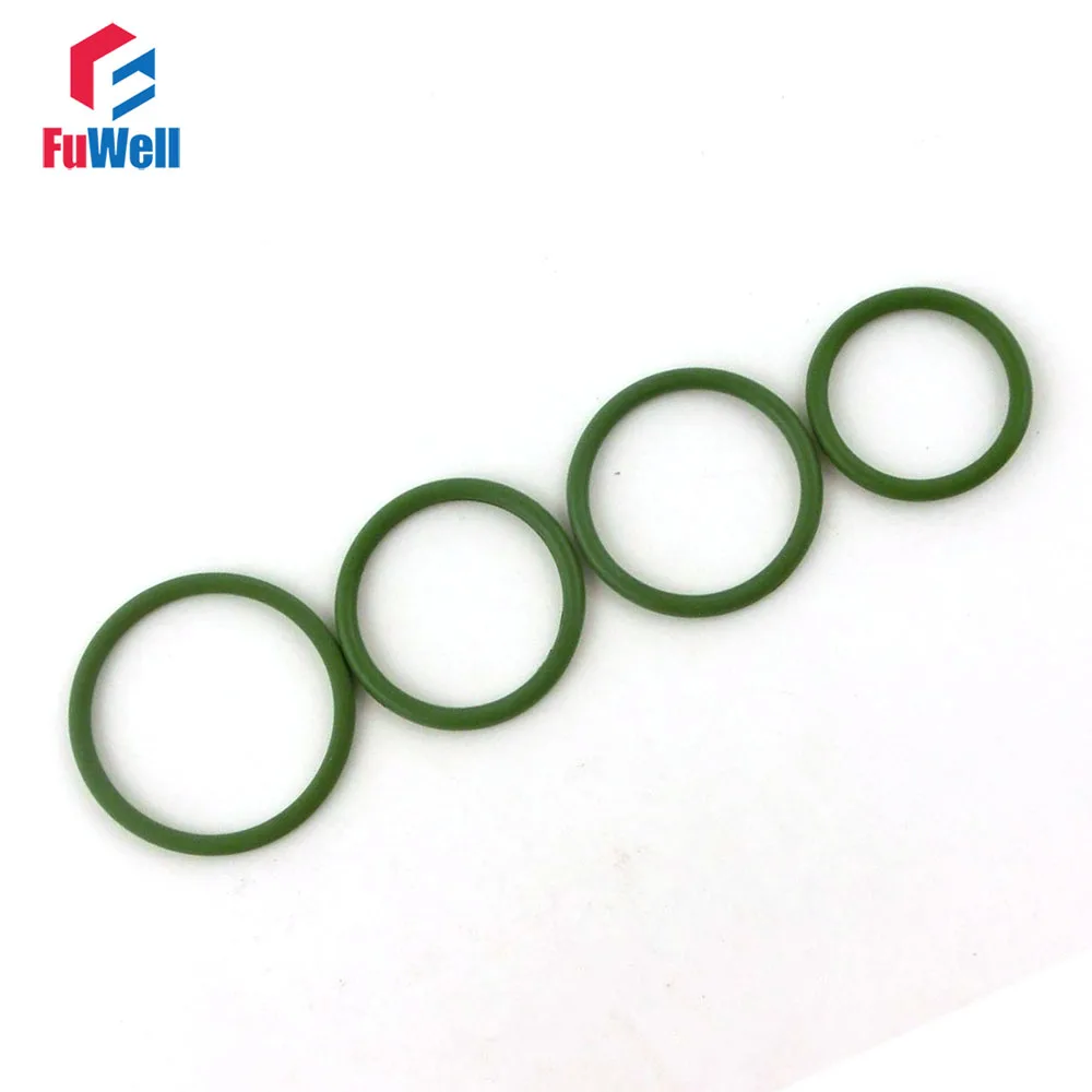 20pcs 3.5mm Thickness Green FKM O Ring Seals Gasket 23/24/25/26/27/28/29/30/31/32/33mm OD Fluorine Rubber O-ring Seals