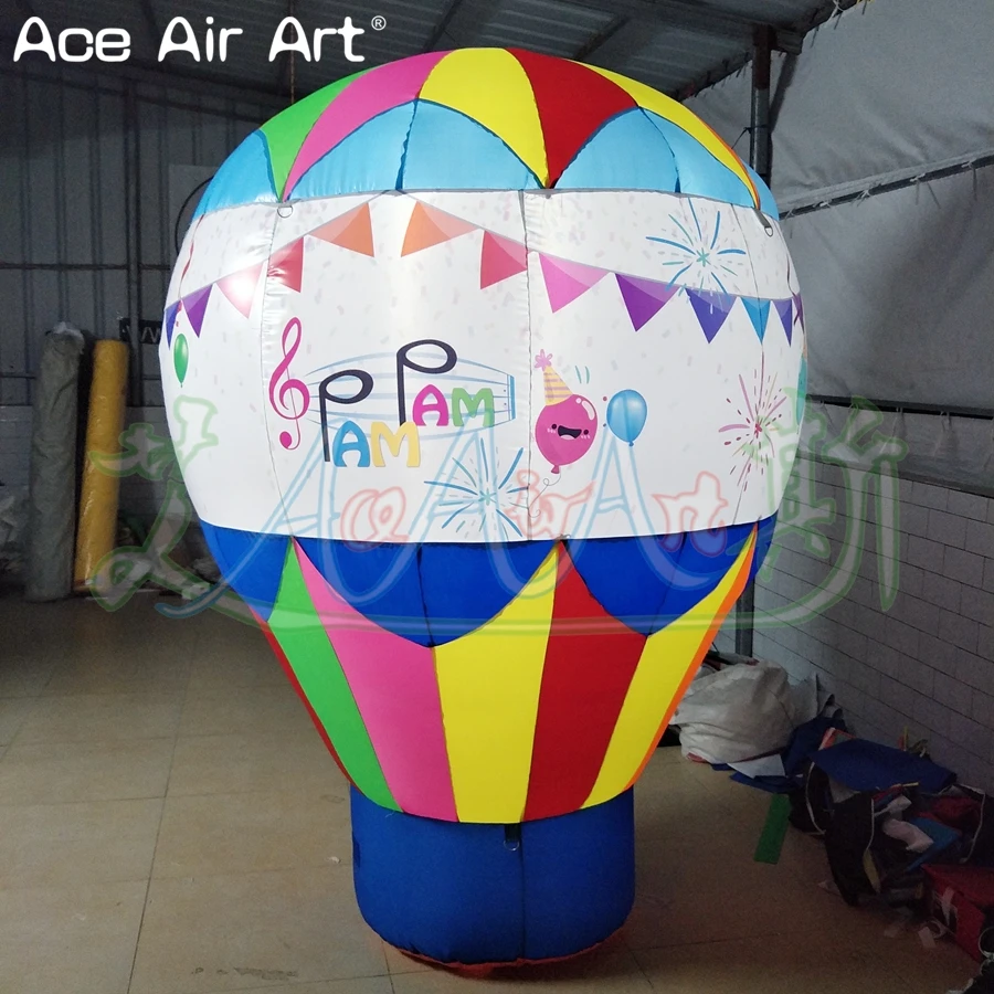 ที่กําหนดเองพิมพ์ป้ายโฆษณา Inflatable Rooftop Air บอลลูนหลังคาตกแต่งพิมพ์ฟรีโดย Ace Air Art