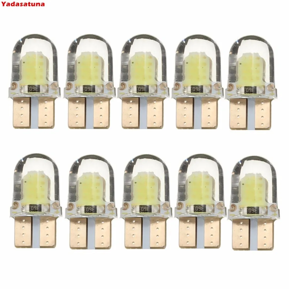 

10 шт. T10 194 168 W5W COB 8 SMD СВЕТОДИОДНЫЙ CANBUS яркая кварцевая белый лицензионный светильник лампочка