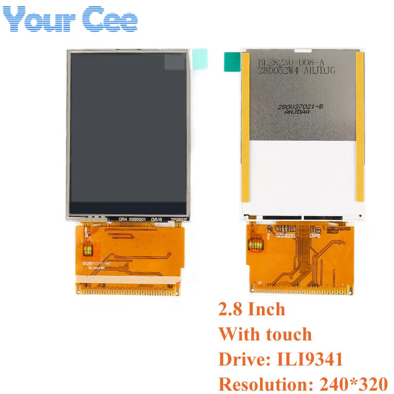 1.44/1.8/2.0/2.2/2.4/2.8 Inch TFT Bare Screen LCD Display Module Drive ST7735 TFT Bare Screen LCD Interface 128*128 240*320