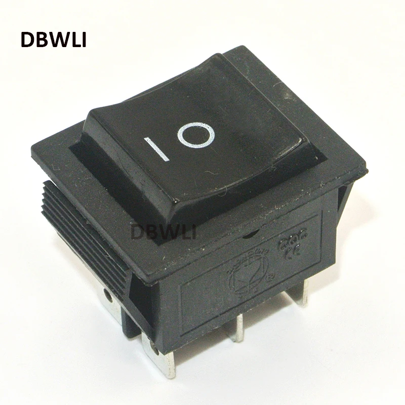 5PCS 6 Pins KCD4 DPDT On-On Latching Rocker Switch Power Switch 2 Position With Indicator Light