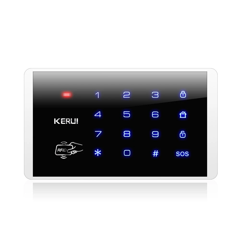 KERUI Wireless 433MHz RFID Touch Wireless Password Burglar Access Control System ASK Touch Keyboard Password Security Lock