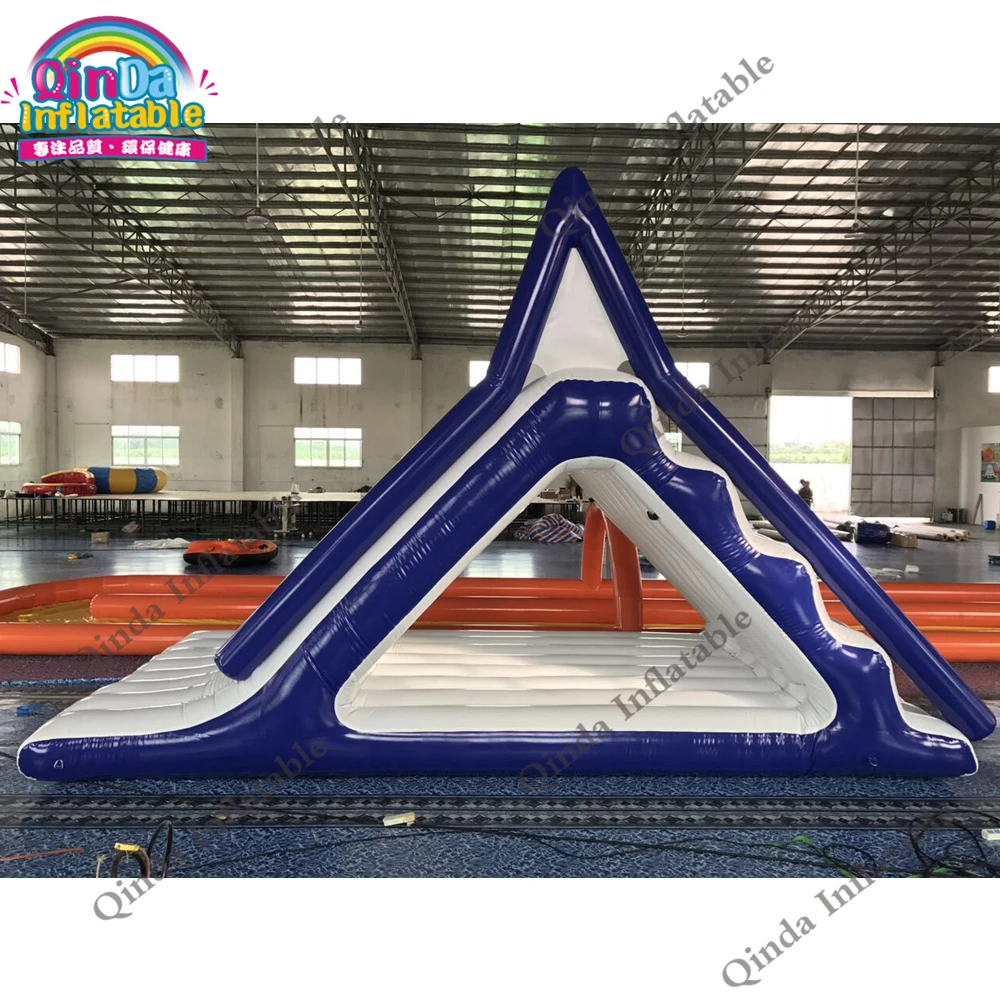 

Commercial Used Inflatable Blow Up Water Slide, 5x2.5x4m Inflatable Floating Water Slide For Sea