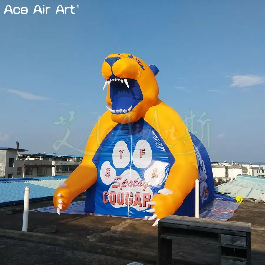 Abri personnalisé en forme d'animal, chapiteau gonflable, tente tunnel de voiles de montagne, entrée pour événements sportifs