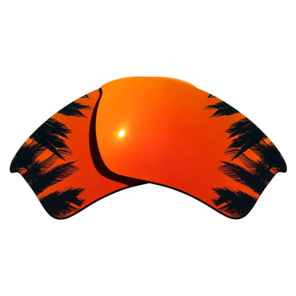 Orange Red Mirrored & Green Mirrored Polarized Replacement Lenses for-Oakley Half Jacket 2.0 XL Frame 100% UVA & UVB