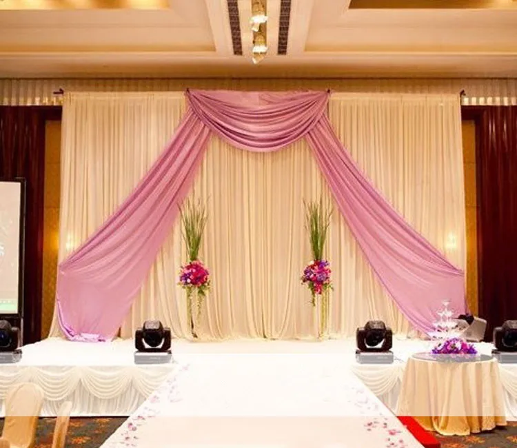 Stage Background Wedding props thicker square tube Frame Adjustable Pipe Drape Stainless Steel Wedding Curtain Backdrop Stand