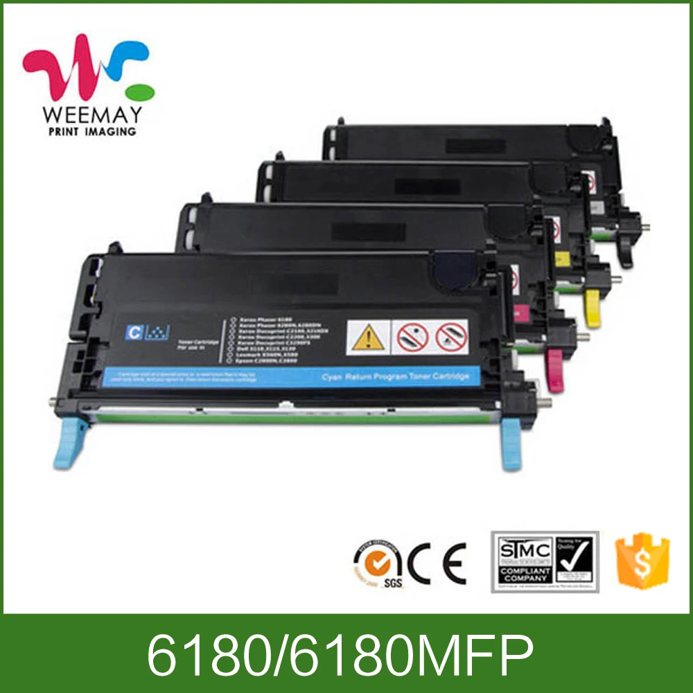 Remanufactured 6180 Toner cartridge compatible for Xerox 6180/6180MFP Printer with High Quality Full of toner powder