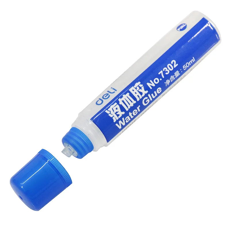 Deli 50ML Water Glue DIY Paper Crafts School Office Supply Student Stationery PVAL Conductive Adhesive Liquid Superglue Tool