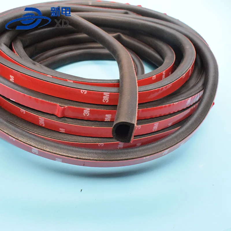 1 Meters Car Door Seal Garage Door Window Silicone Rubber Weatherproof Strip Autoautomotive Goods for Auto Accessories