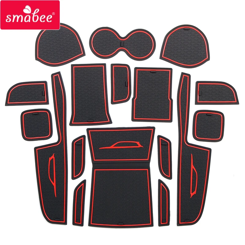 

smabee Anti-Slip Gate Slot Cup Mats for SUZUKI VITARA 2016 - 2020 Accessories Non-Slip Mat Car Sticker Interior Door Pad